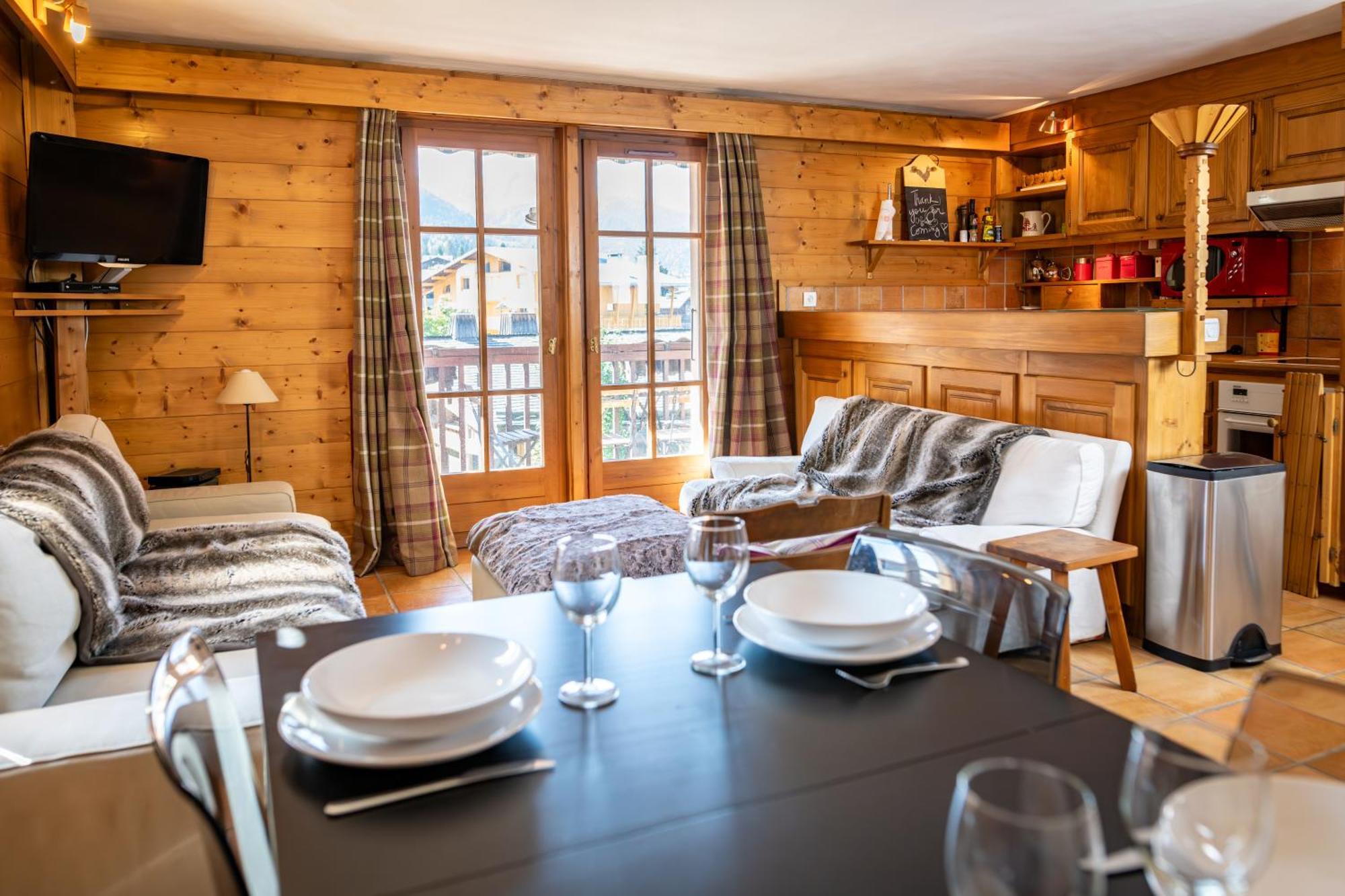 Warm 2-Bedroom Apartment Near The Tourist Office Megeve Exterior photo